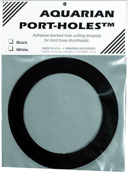 Aquarian Port Hole Stick-On Template, Black, 5 inch, Main