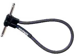 DiMarzio Jumper Cable, Black, 12 inch, Black Gray