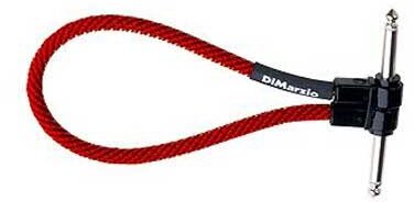 DiMarzio Jumper Cable, Black, 12 inch, Red