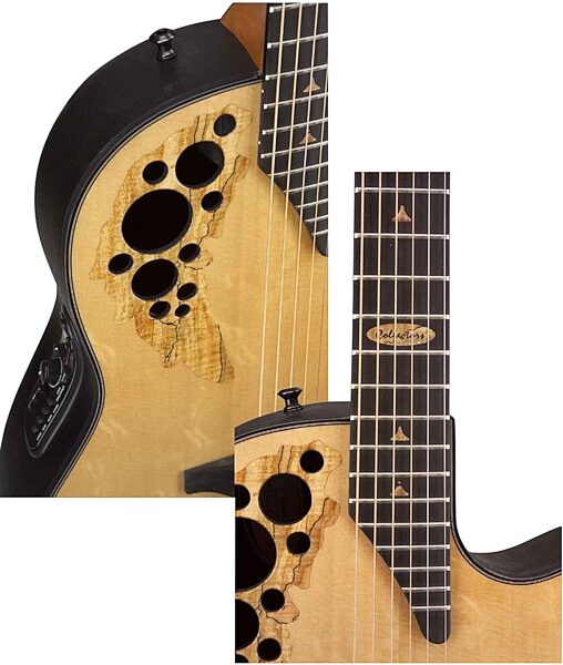 Ovation 2007BCS Collector's Edition Acoustic-Electric Guitar (with Case), Closeup
