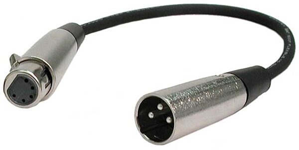 Hosa 5-Pin XLR-F to 3-Pin XLR-M DMX Cable, 3 foot, Main