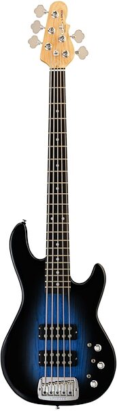 G&L Tribute L-2500 5-String Electric Bass (with Gig Bag), Blueburst