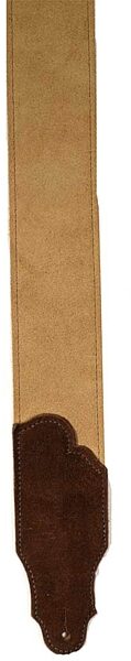 Franklin 2.5" Suede Guitar Strap, Honey with Chocolate End Tabs