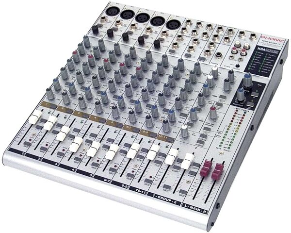 Phonic HelixBoard17 USB Mixer, Angle View