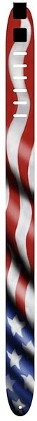 Perri's Leather 2.5" Leather Guitar Strap with Airbrushed Graphics, USA Flag