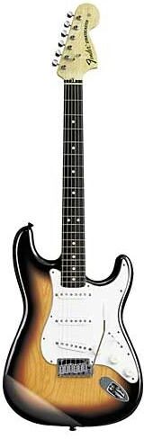 Fender Classic 70s Stratocaster Electric Guitar (Rosewood, With Gig Bag), 3 Color Sunburst