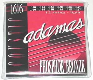Adamas Phosphor Bronze 12-String Acoustic Guitar Strings (Light, 10-47), Main