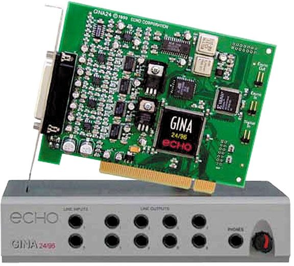 Echo Gina 24-Bit Multi-Track Digital Recorder Card, Main