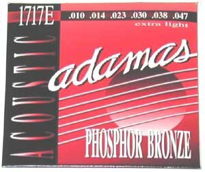 Adamas Phosphor Bronze Acoustic Guitar Strings, Extra Light