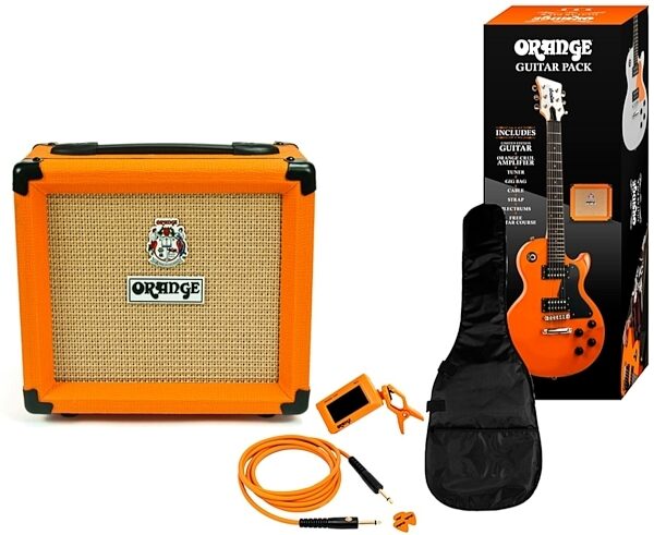 Orange Amplifier + Electric Guitar Beginner Pack, Package