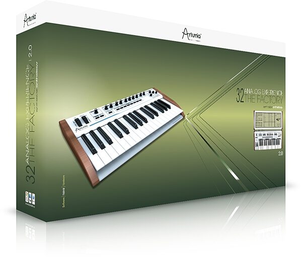 Arturia Analog Experience The Factory USB MIDI Keyboard Controller (32-Key), Package