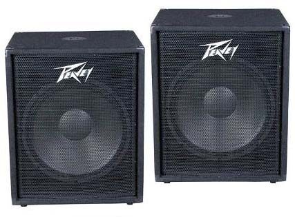 Peavey PV118D Powered Subwoofer (300 Watts, 1x18"), Pair