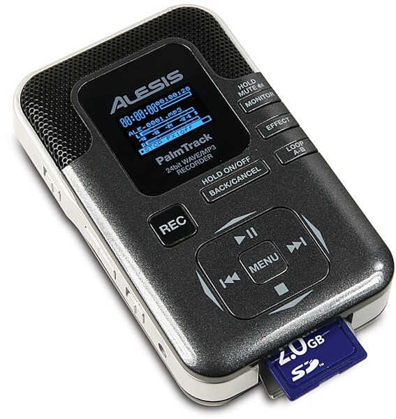 Alesis PalmTrack Handheld SD Recorder, Angle