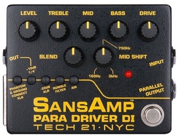 Tech 21 SansAmp Para Driver DI Version 2 Pedal, Main