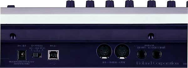 Edirol PCR30 32-Key USB MIDI Keyboard Controller, Rear