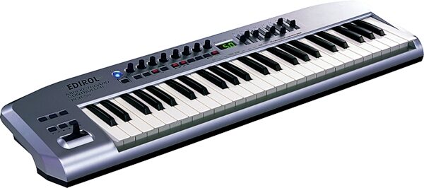 Edirol PCR50 49-Key USB MIDI Keyboard Controller, Angle