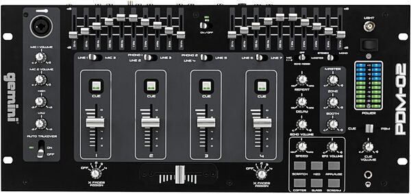 Gemini PDM02 4-Channel 19 in. DJ Rackmount Mixer with FX, Main