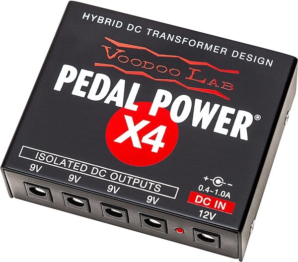 Voodoo Lab Pedal Power X4 Isolated Power Supply, New, Angled Front