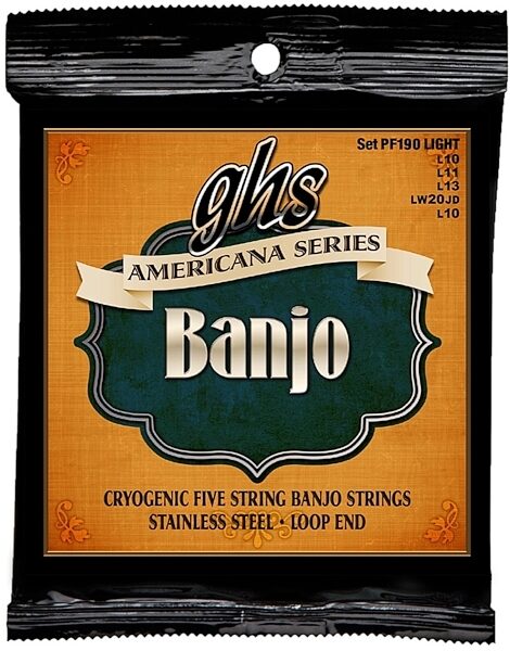 GHS Americana Stainless Steel Banjo Strings, Light