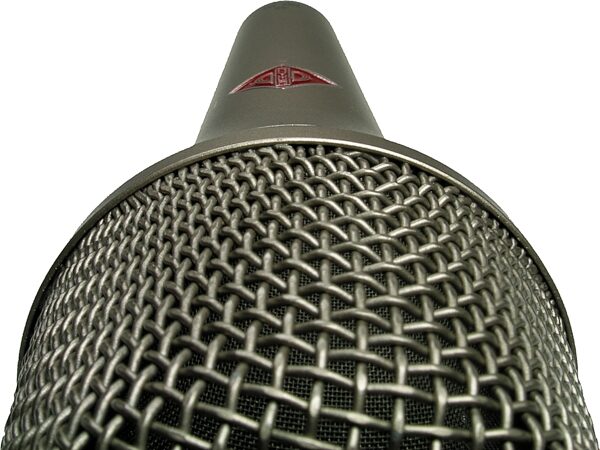 Neumann KMS 104 Handheld Cardioid Condenser Microphone, Nickel, Top Closeup