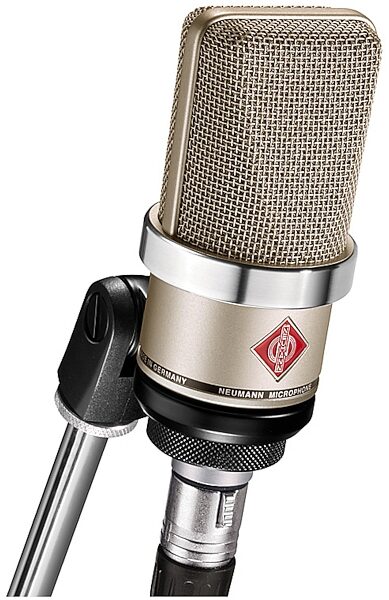 Neumann TLM 102 Studio Microphone, Nickel, TLM 102, with Swivel Mount, Nickel