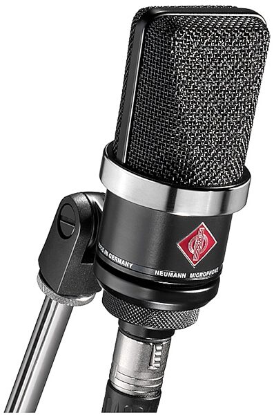 Neumann TLM 102 Studio Microphone, Black, with Standmount, Black