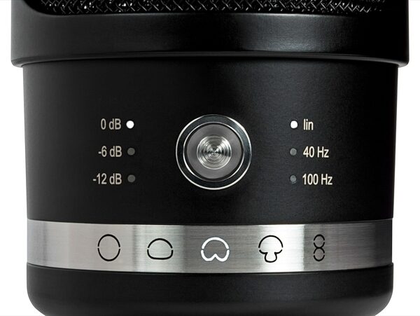 Neumann TLM 107 Multi-Pattern Condenser Microphone, Black, Black - Closeup