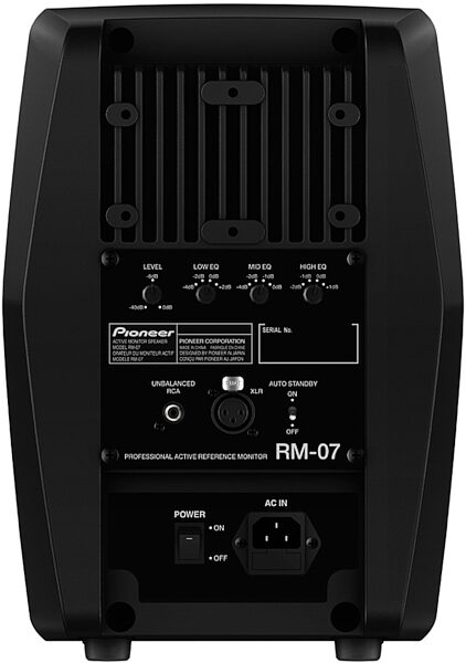 Pioneer RM-07 Professional Powered Studio Monitor, Rear