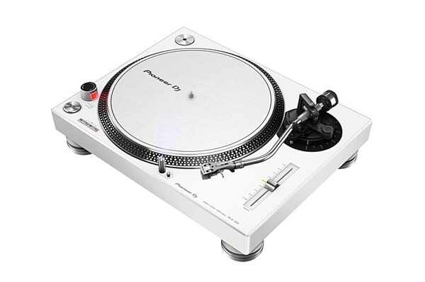 Pioneer DJ PLX-500 Direct-Drive Turntable with USB, White, PLX-500-W, Angle