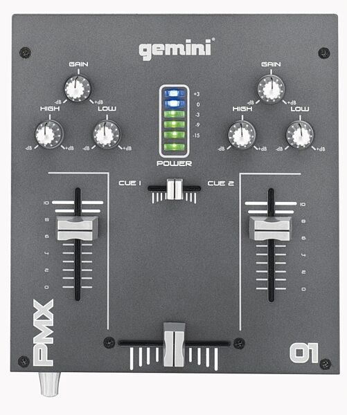 Gemini PMX01 2-Channel DJ Mixer, Main