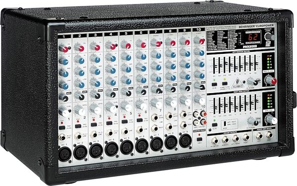 Behringer PMH2000 Europower 10-Channel Powered Mixer with FX (2x250 Watts), Main