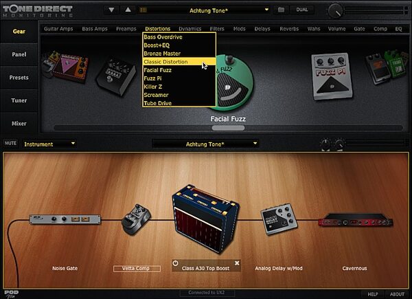 Line 6 POD Studio UX2 USB Computer Recording Interface, Screenshot - Gearview 3