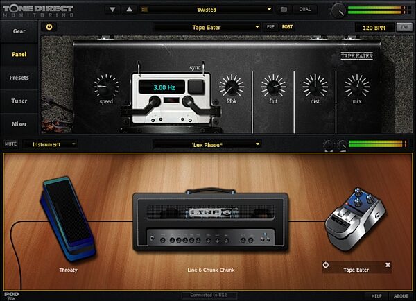 Line 6 POD Studio UX2 USB Computer Recording Interface, Screenshot - Tape Eater