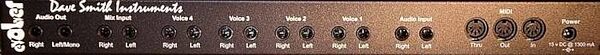 Dave Smith Poly Evolver Rackmount Analog/Digital Synth Module, Rear