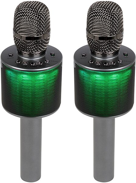 VocoPro Pop-Up Oke All-In-One Wireless Karaoke Microphone, Dual, Blemished, Main