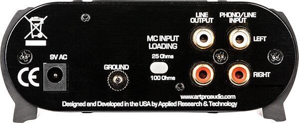 ART Precision Phono Preamp, New, Rear detail Back