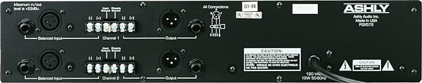 Ashly PQX572 Equalizer, Back