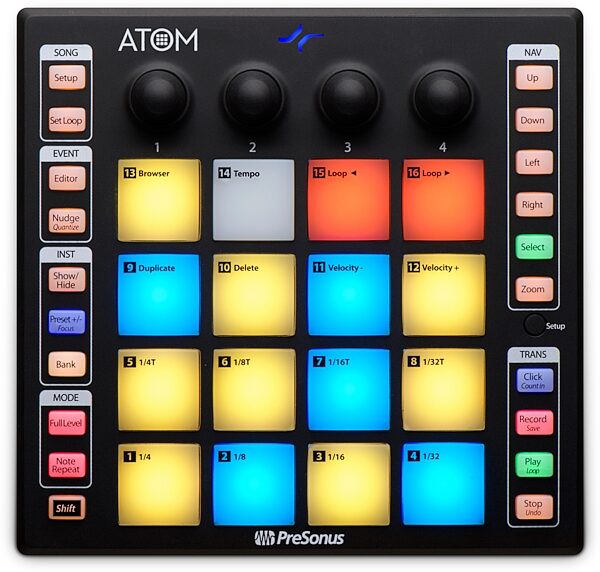 PreSonus Atom USB MIDI Pad Controller, New, Main