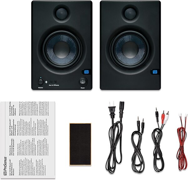 PreSonus Eris E5 BT Bluetooth Media Reference Monitors, Detail Front