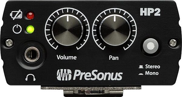 PreSonus HP2 Battery-Powered Stereo Headphone Amplifier, New, Top