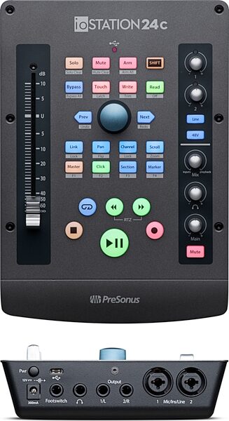 PreSonus ioStation 24c Audio Interface and Control Surface, Detail Back