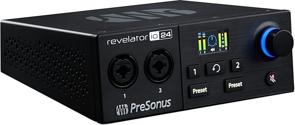 PreSonus Revelator io24 USB-C Audio Interface, New, Angled Front