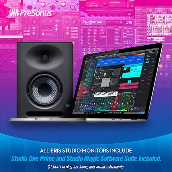 PreSonus Eris E5 XT Active Studio Monitor, Single Speaker, Software Included