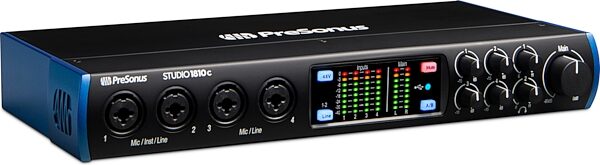 PreSonus Studio 1810C USB-C Audio MIDI Interface, New, Angled Front