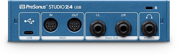 PreSonus Studio 2|4 2x2 USB Audio Interface, Detail Back