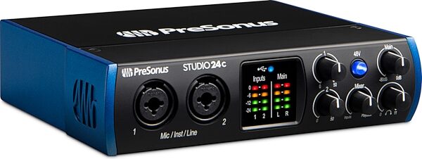PreSonus Studio 24C USB-C Audio MIDI Interface, New, Main