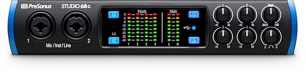 PreSonus Studio 68C USB-C Audio MIDI Interface, New, Detail Front
