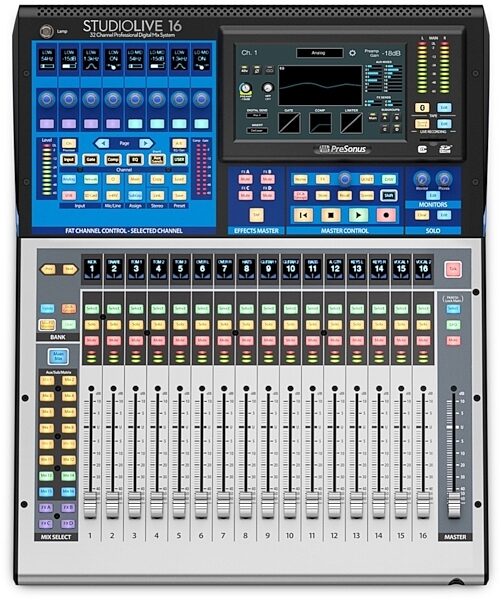 PreSonus StudioLive 16 Series III Digital Mixer/Recorder, 16-Channel, Main