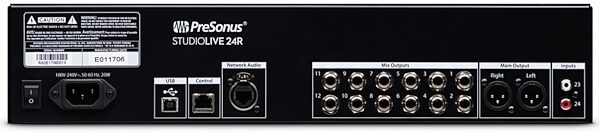 PreSonus StudioLive 24R Series III Digital Rack Mixer, New, Back