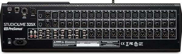 PreSonus StudioLive 32SX 32-Channel Digital Mixer, New, Rear detail Back